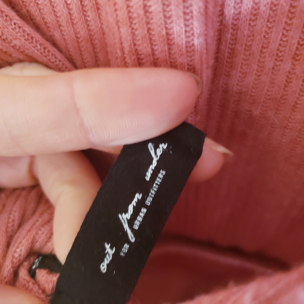 Urban Outfitters Salmon Sweater Romper - Picture 2 of 4